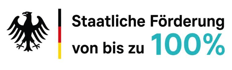 Staatliche Förderung von bis zu 100%